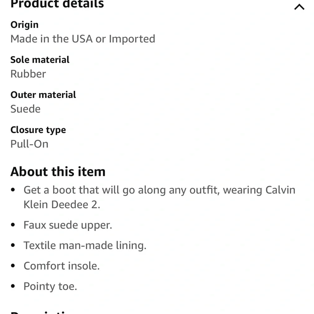 NEW $310 Calvin Klein Deedee 2 Dark brown knee high boots women size 6